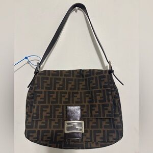 Vintage Fendi Zucca Mama Baguette Bag
